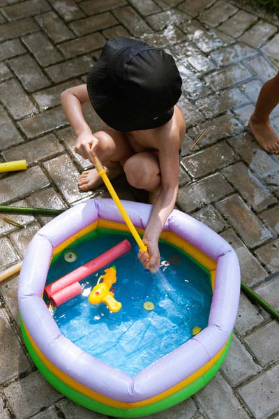 Brincando com água